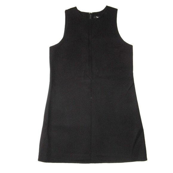 NWT Theory Shift Mini in Black New Divide Wool Cashmere Sleeveless Dress 10 - Picture 2 of 5